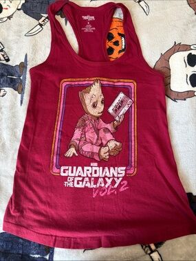Marvel Baby Groot Graphic Racerback Tank - Size Small